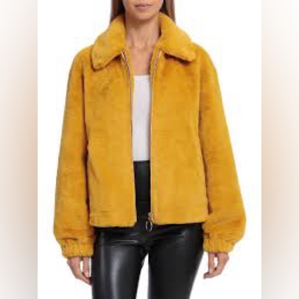 Sans Souci Mustard Teddy Jacket